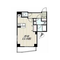 メインステージ目黒2 ワンルームの間取図画像