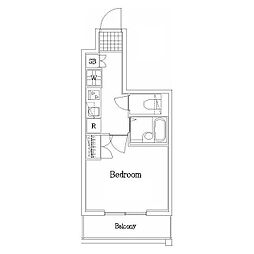コンシェリア久が原 1Kの間取図画像