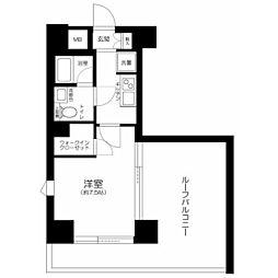 ビィフォルマ田園調布 1Kの間取図画像
