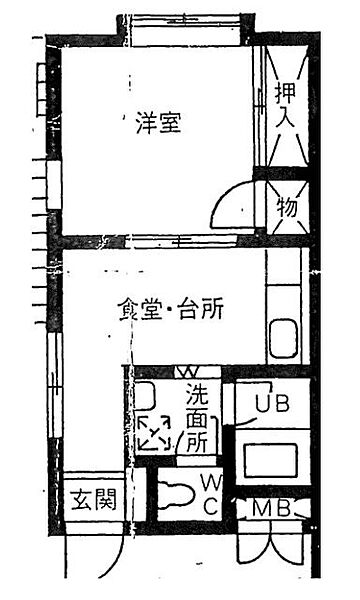 東京都大田区南千束3丁目(賃貸マンション1DK・1階・28.40㎡)の写真 その2