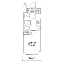 ライズステージ馬込 1階1Kの間取り
