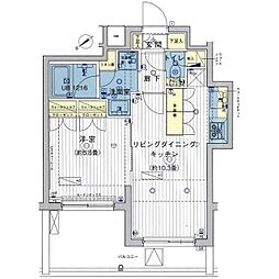 ブライズ上池台 5階1LDKの間取り