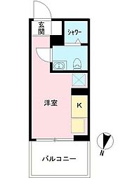 AVENIR池上（BELS認証物件） 4階ワンルームの間取り