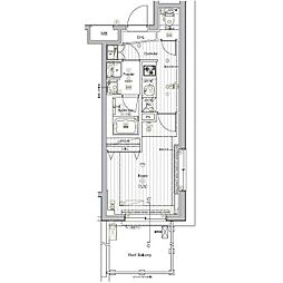 THE　PREMIUM　CUBE　G　大崎 5階1Kの間取り