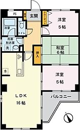 カーサフローラ 3LDKの間取図画像