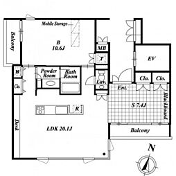 月光町アパートメント 1SLDKの間取図画像