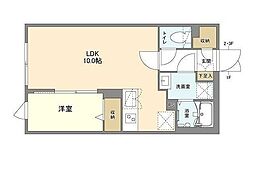 ウェルスクエア洗足 1LDKの間取図画像