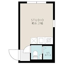 PROTO大岡山2 ワンルームの間取図画像