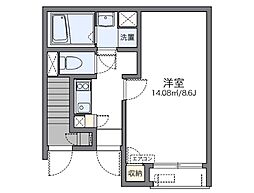 LEONEXT出村 1Kの間取図画像