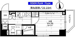 ステージグランデ馬込アジールコート 1Kの間取図画像