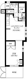 ビバリーホームズ戸越公園・2 1LDKの間取図画像