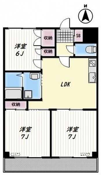 フラットアイ ｜東京都世田谷区代田2丁目(賃貸マンション3LDK・2階・50.00㎡)の写真 その2