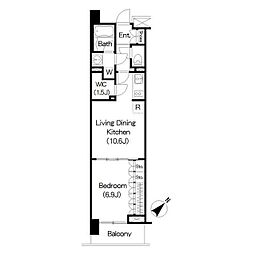 Brillia　ist　三軒茶屋　アイビーテラス 4階1LDKの間取り