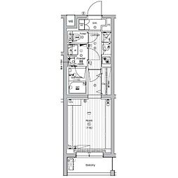 PREMIUM　CUBE　世田谷mo 3階1Kの間取り