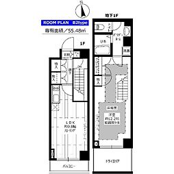 ステージグランデ宮崎台 1LDKの間取図画像