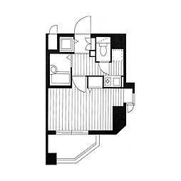 ロイヤルアメニティ池尻大橋 1Kの間取図画像
