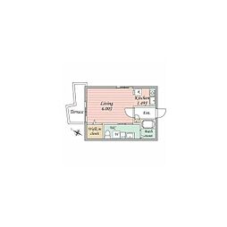 Branche三軒茶屋 ワンルームの間取図画像
