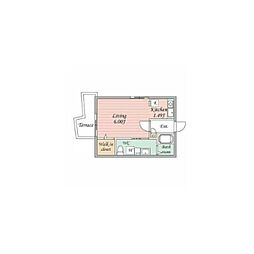 Branche三軒茶屋 ワンルームの間取図画像