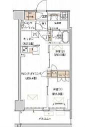 プライムネクサス大森北 5階2LDKの間取り