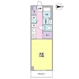 CASAIMUTA藺 1Kの間取図画像