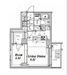 MAKESDESIGN大森2 1LDKの間取図画像