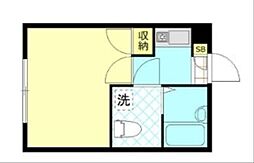 プリムローズ大森 1Kの間取図画像