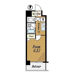 L-Flat高輪台 1Kの間取図画像