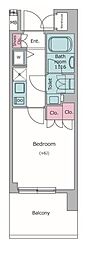 クレヴィアリグゼ品川シーサイド 1Kの間取図画像