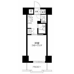 ルーブル大井町弐番館 1Kの間取図画像