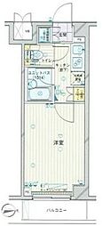 ルーブル蒲田六番館 1Kの間取図画像