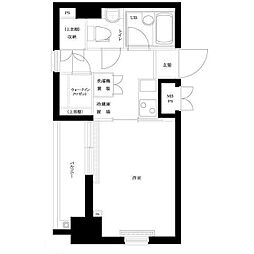ルーブル蒲田弐番館 1Kの間取図画像