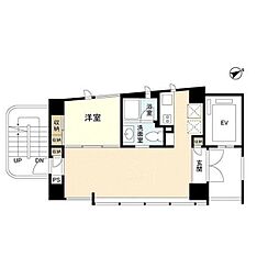 山王MOOK 1LDKの間取図画像