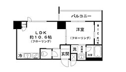 ガーデンヒルズカキノキザカ 1LDKの間取図画像
