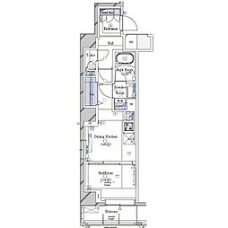 GALICIA南馬込 1DKの間取図画像