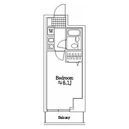 ライオンズマンション都立大学第2 1Kの間取図画像
