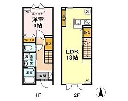 サンスクエア等々力  ｜ 東京都世田谷区等々力1丁目（賃貸テラスハウス1LDK・1階・51.72㎡） その2