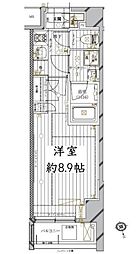 レガリス品川南大井II 5階1Kの間取り