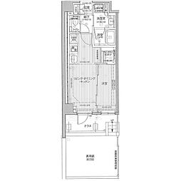 J・ワザック東雪谷 1階1LDKの間取り