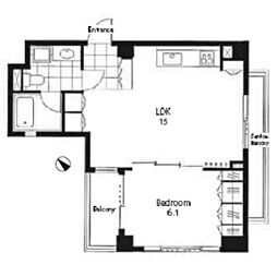 間取図画像 1LDK