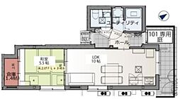 大田区山王3丁目マンション 1LDKの間取図画像