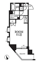 ヴァルトパーク ワンルームの間取図画像