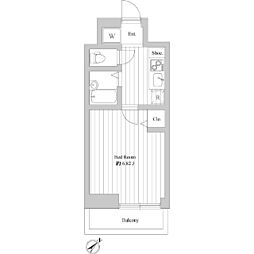 アドヴァンス・セキガ 1Kの間取図画像