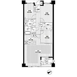 オープンレジデンシア広尾1 3LDKの間取図画像