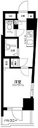 トーシンフェニックス下目黒 1Kの間取図画像
