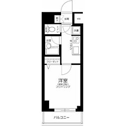 パレステュディオ渋谷ウエスト 1Kの間取図画像