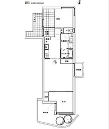 SOLAZ都立大学 2LDKの間取図画像