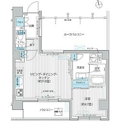 シエール自由が丘 1LDKの間取図画像