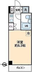 ナイスアーバンスピリッツ綱島 ワンルームの間取図画像