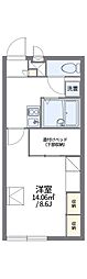 レオパレスグリーンヒルズライフ 1Kの間取図画像