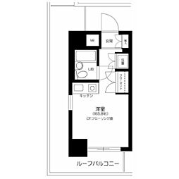 プリオール綱島壱番館 ワンルームの間取図画像